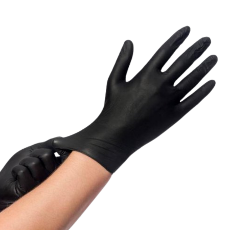 TuffGrip TG123 Nitrile P/F Disp Gloves - Black