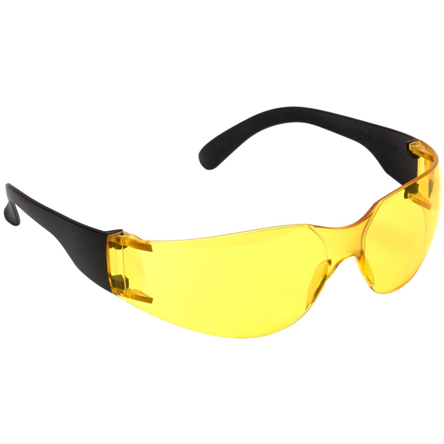 Standard Wraparound Safety Glasses - Amber